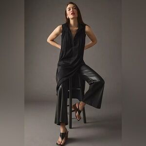 NWOT - By Anthropologie Sleeveless Tunic in Black - Size XXSP